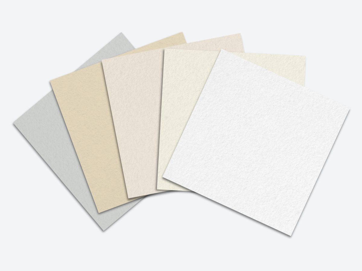 Hand painted sample cards