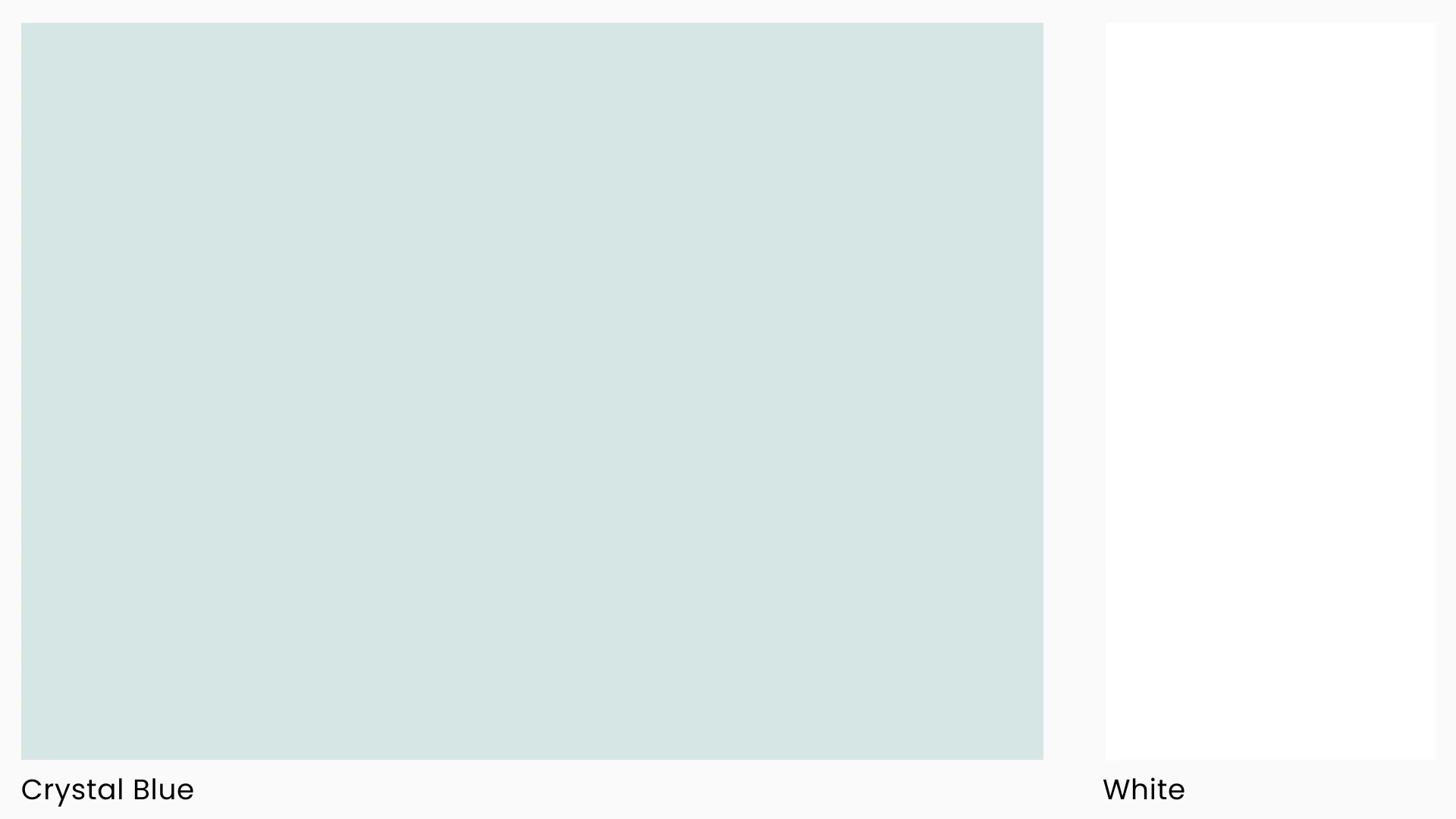 A colour combination using blue masonry paint and white