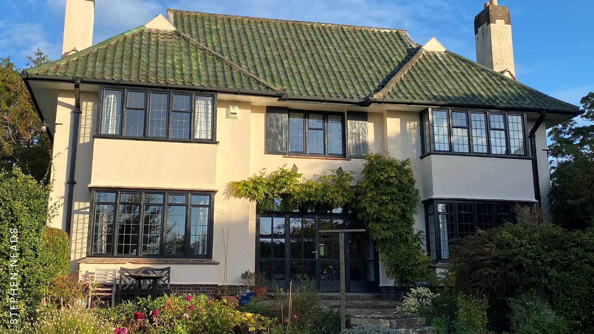 A house painted with Peach Shine