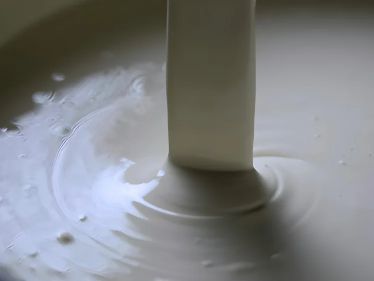 A paint being stirred