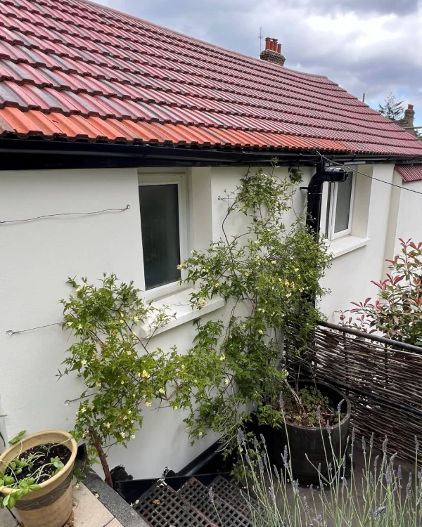 Alex Abah using Warm White masonry paint