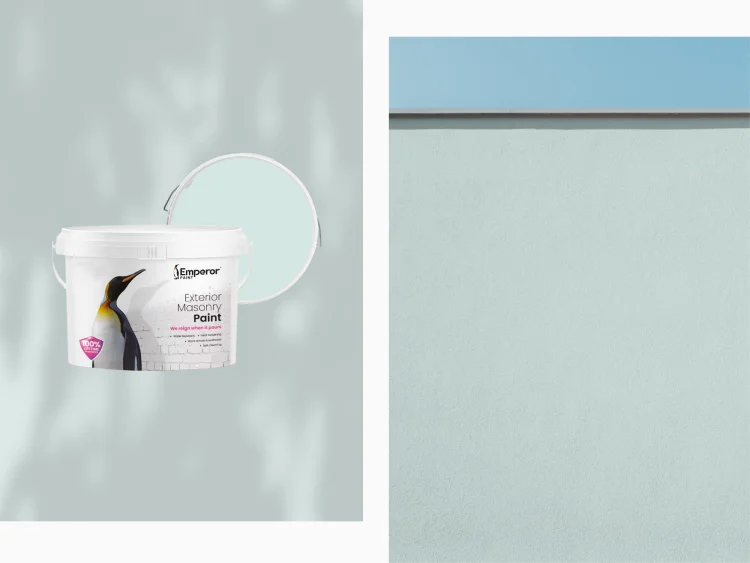 Crystal Blue masonry paint colour