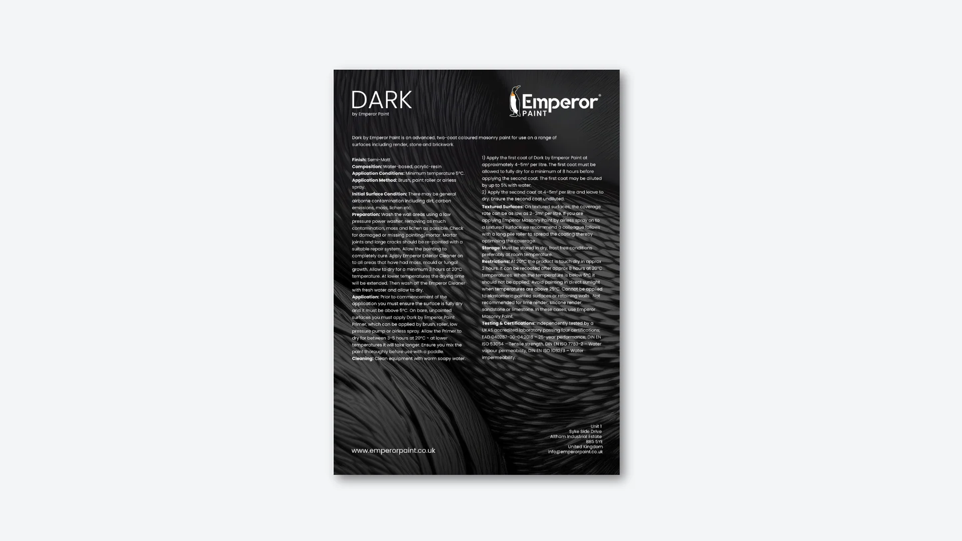 Dark Datasheet