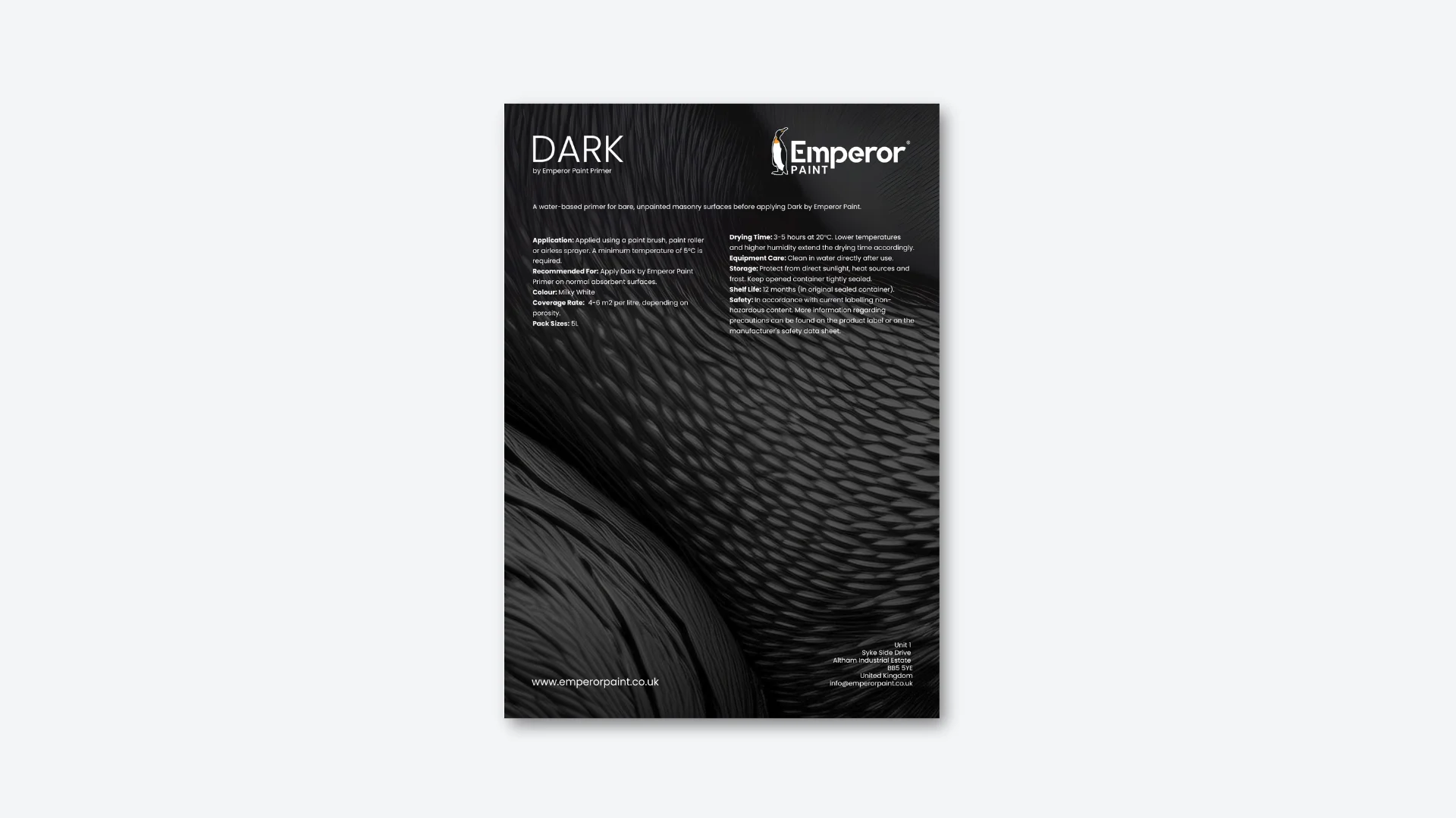 Dark Primer Datasheet