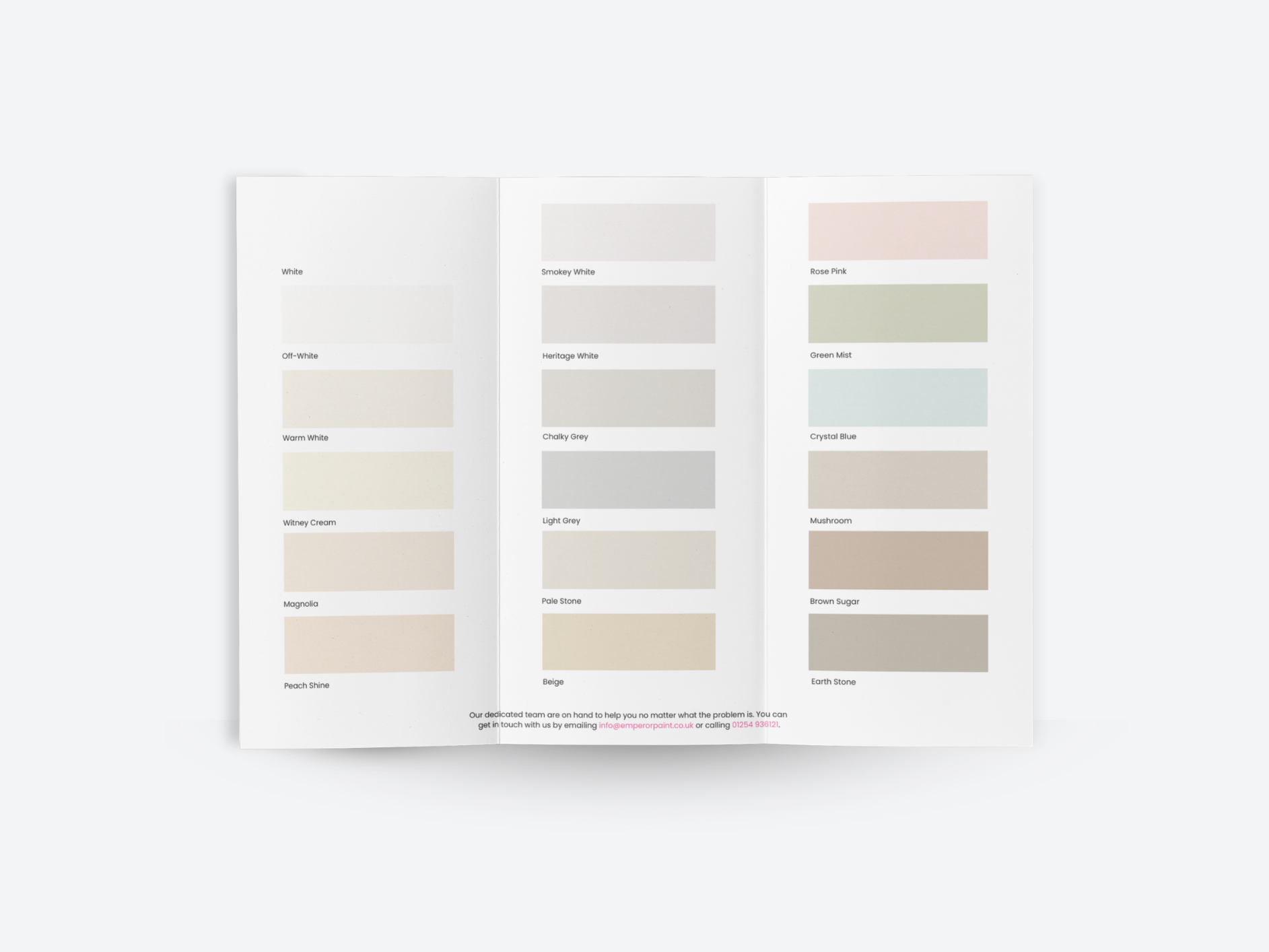 Emperor Colour Chart