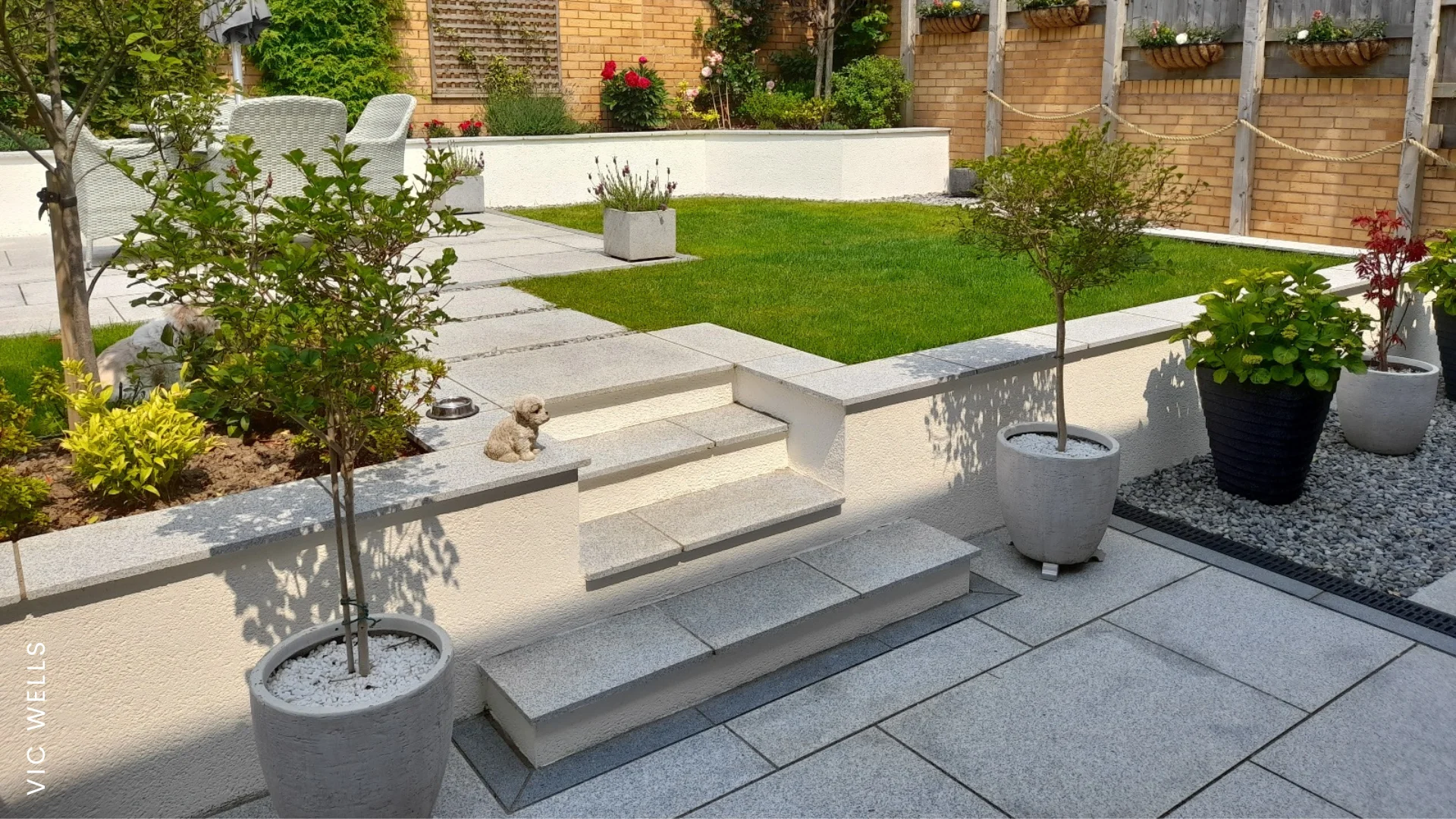 Emperor Masonry Paint in Warm White applied to house