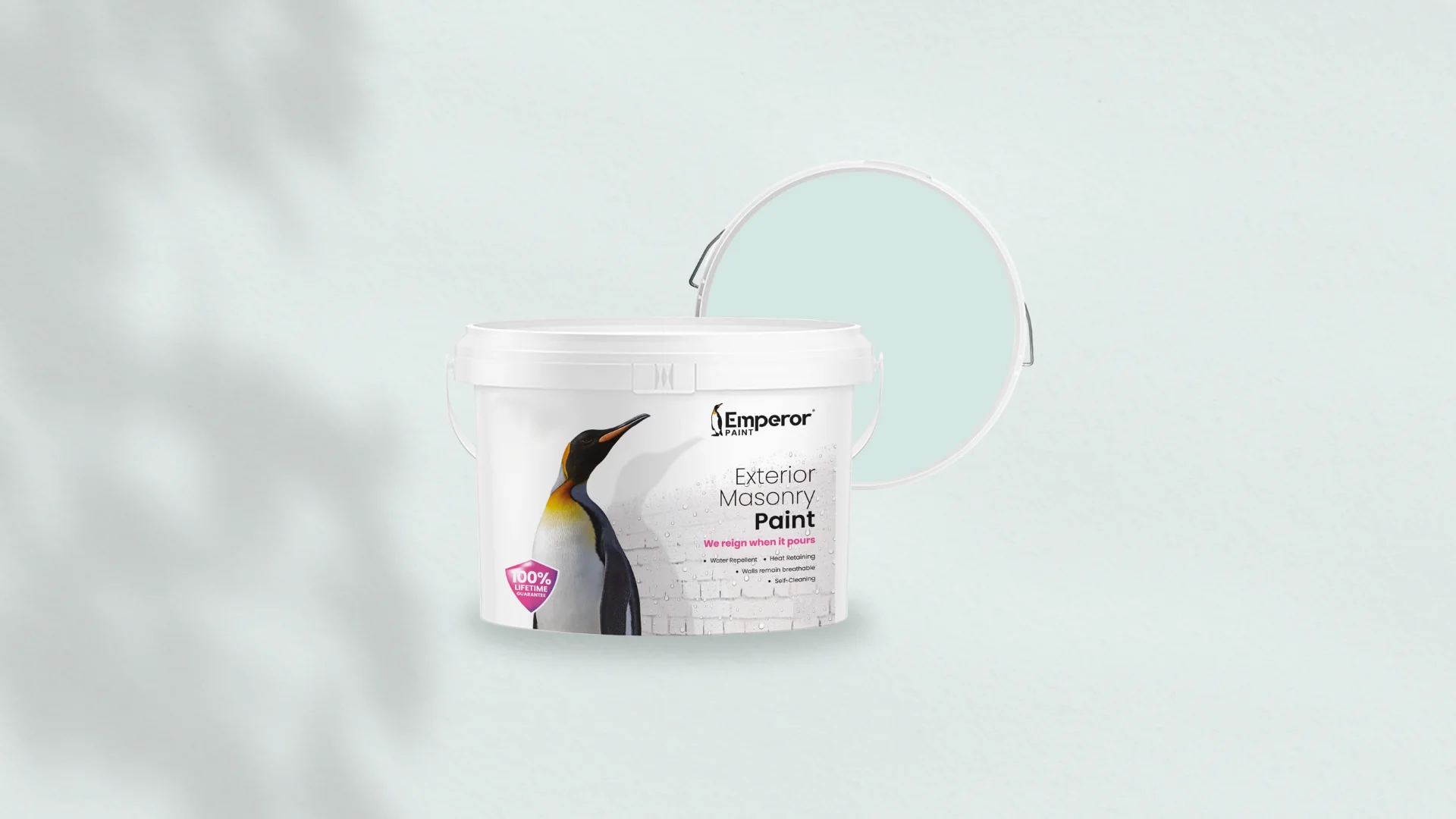 Emperor Masonry paint in Crystal Blue