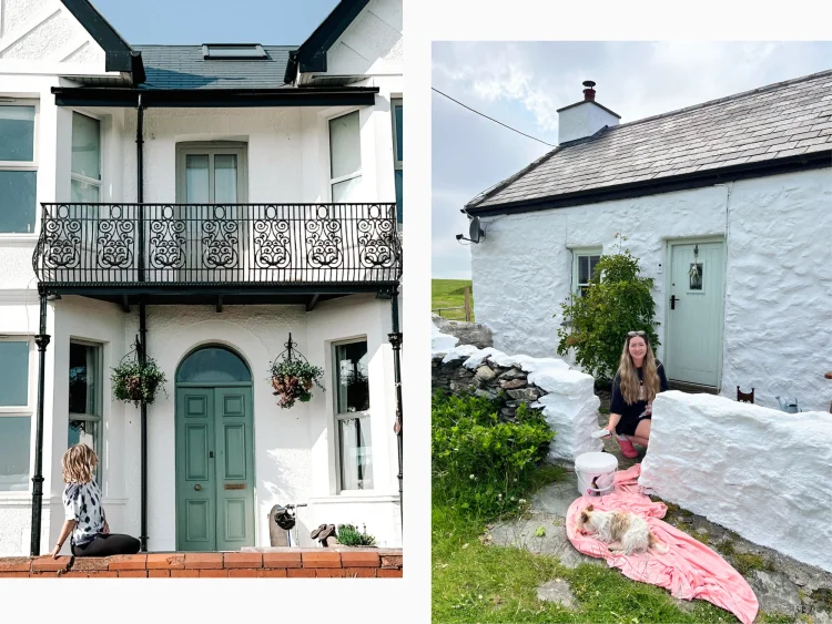 Homes after being painted