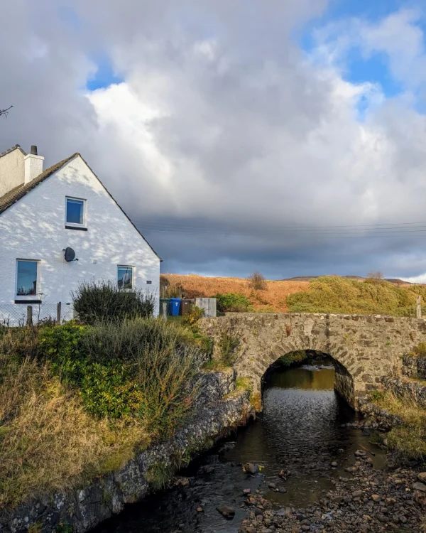Mark Leah's house painted with white masonry paint