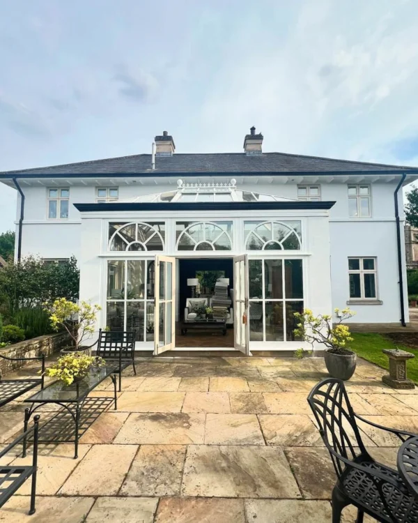 Matthew Valander-Blower using Smokey White masonry paint