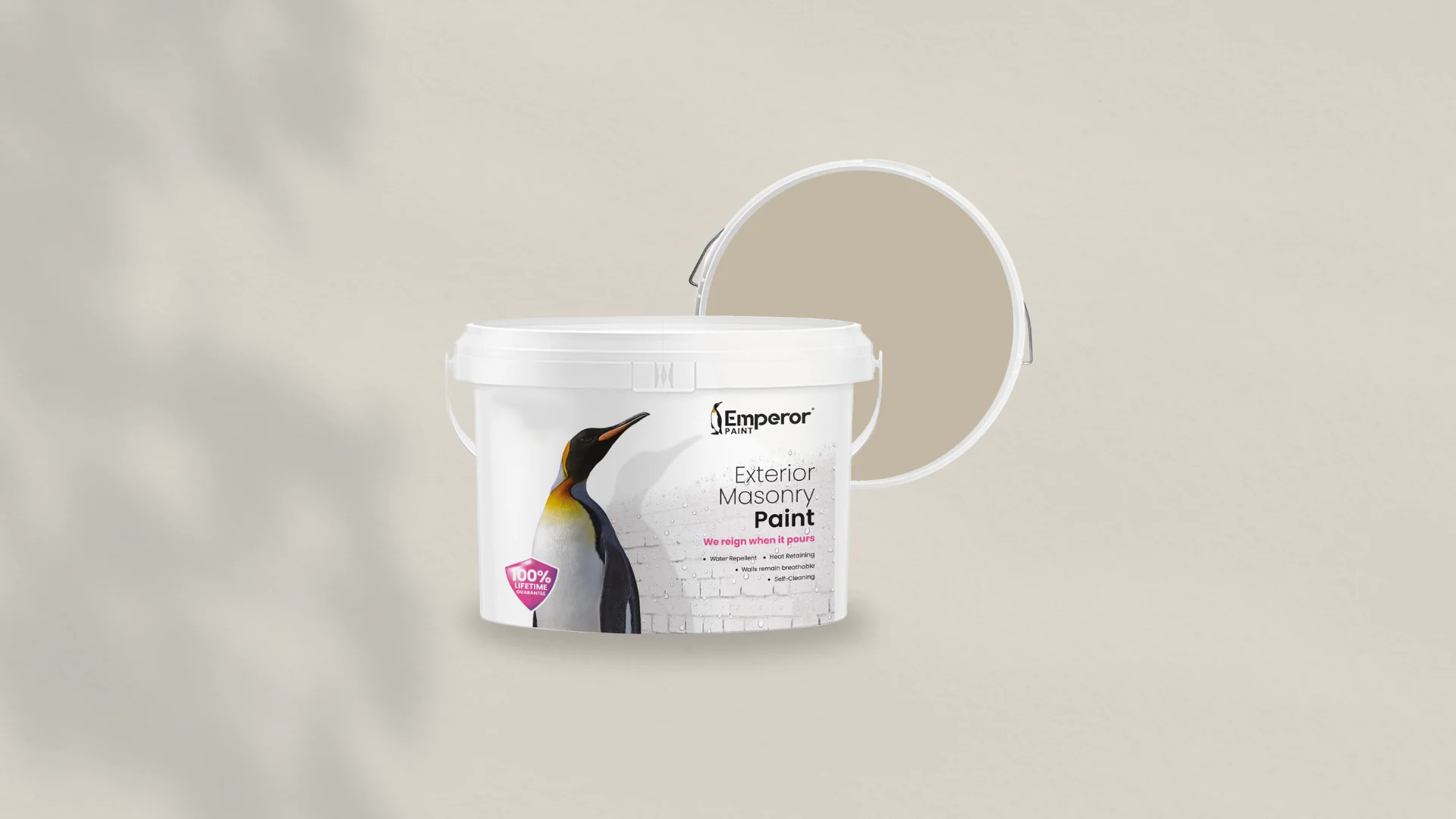 Mushroom masonry paint colour