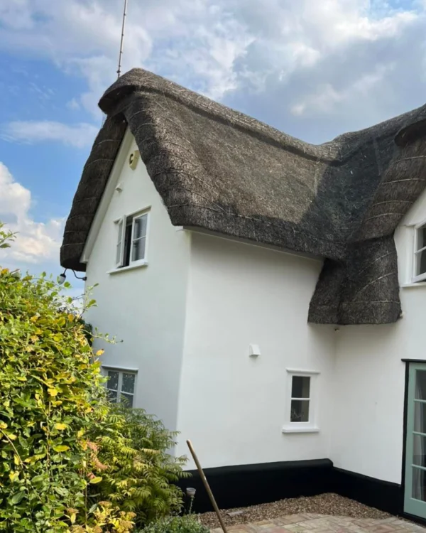 NH Decorators using off-white masonry paint