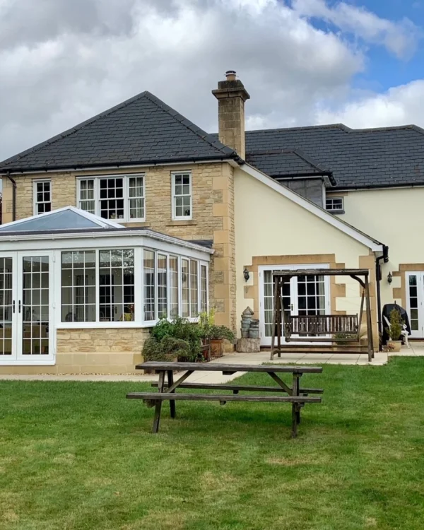 Nick Denning using Witney Cream masonry paint