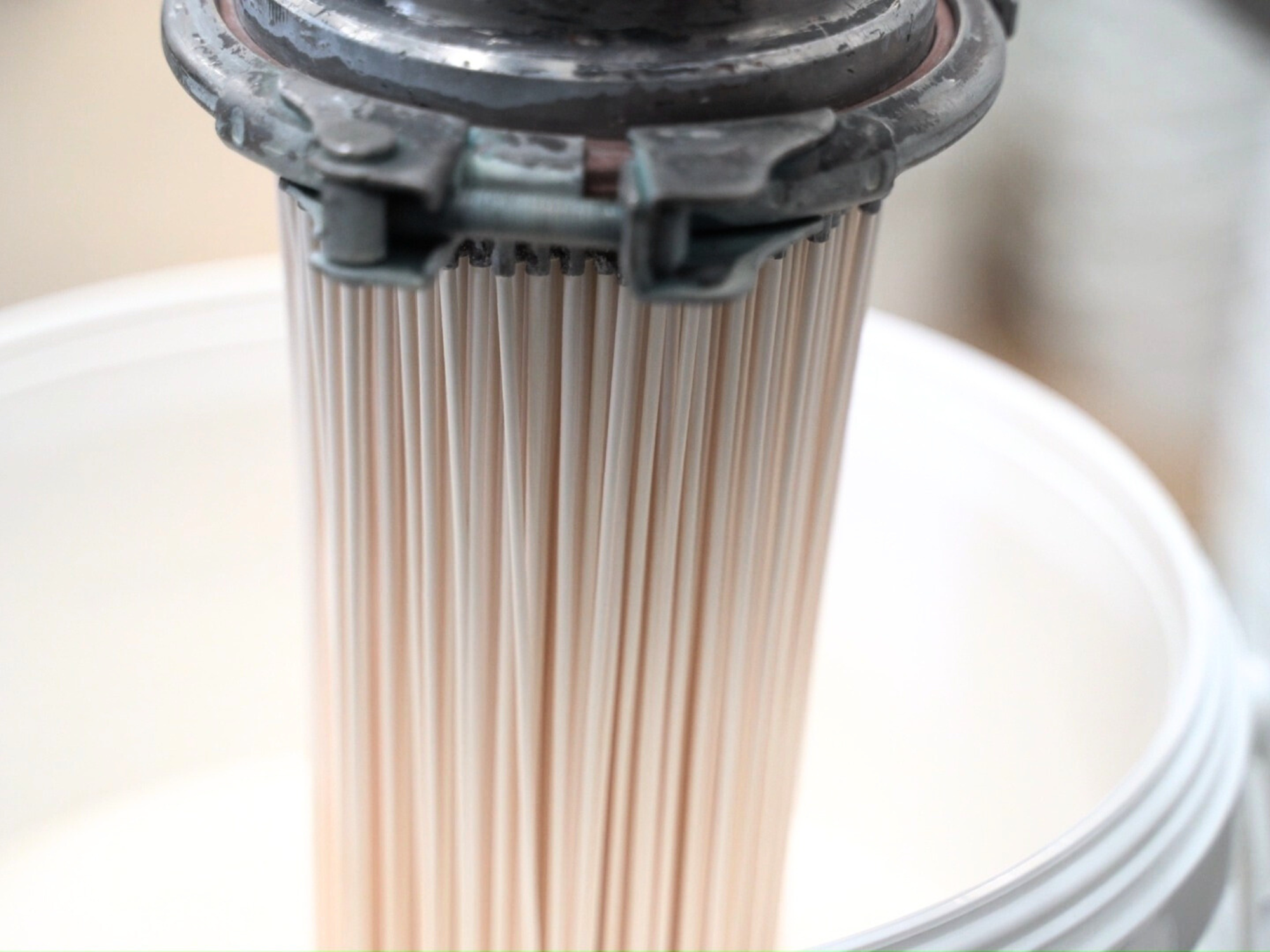 Paint being produced