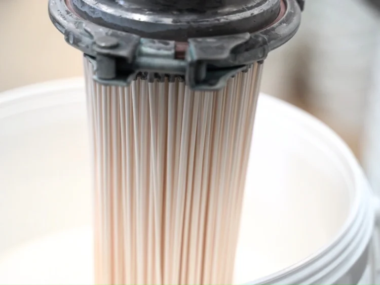 Paint being produced