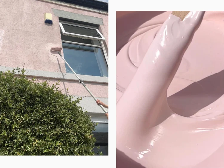 Painting a house pink