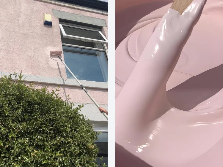 Painting a pink house