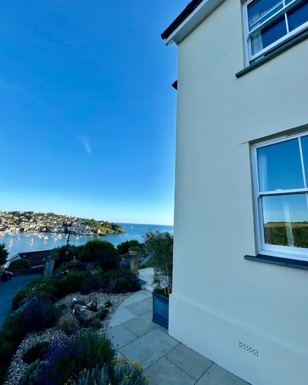 Paul Birkby using Beige masonry paint