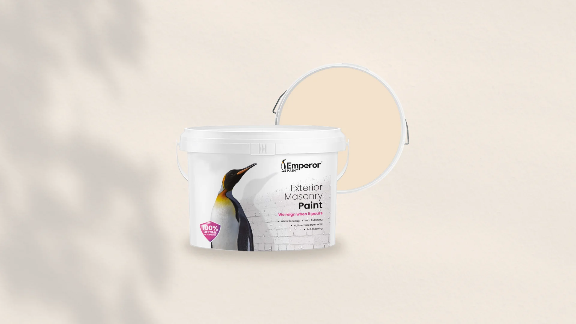 Peach Shine masonry paint