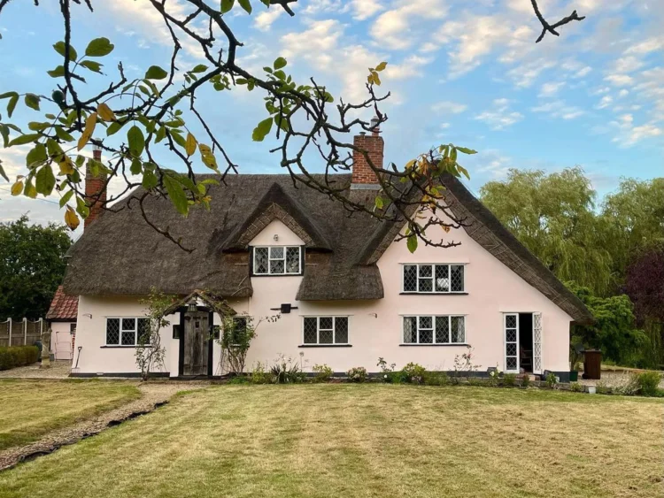 Rose Pink exterior walls