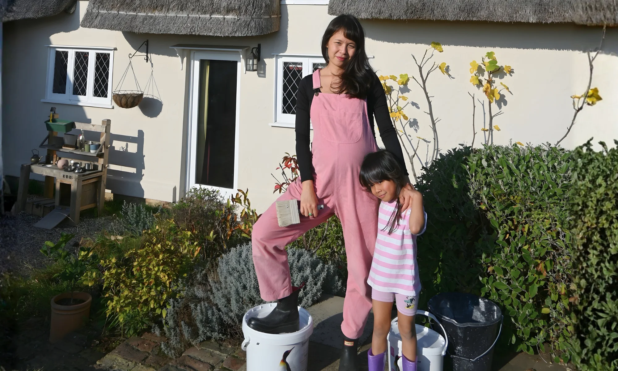 Susie after completing her project