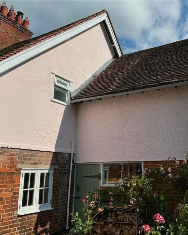 The Project Squad using Rose Pink masonry paint